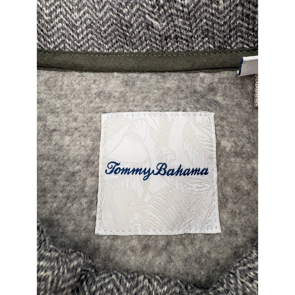 Tommy Bahama Herringbone Shawl Collar Pullover Sweater Women's Small Gray - Picture 5 of 9